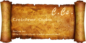 Czeichner Csaba névjegykártya