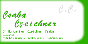 csaba czeichner business card
